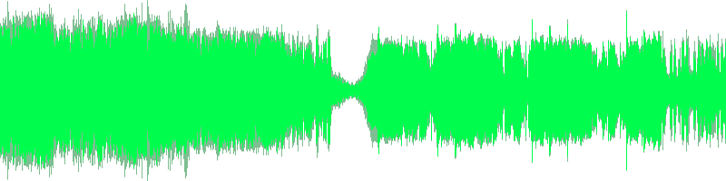 MAXSOUND processed audio waveform
