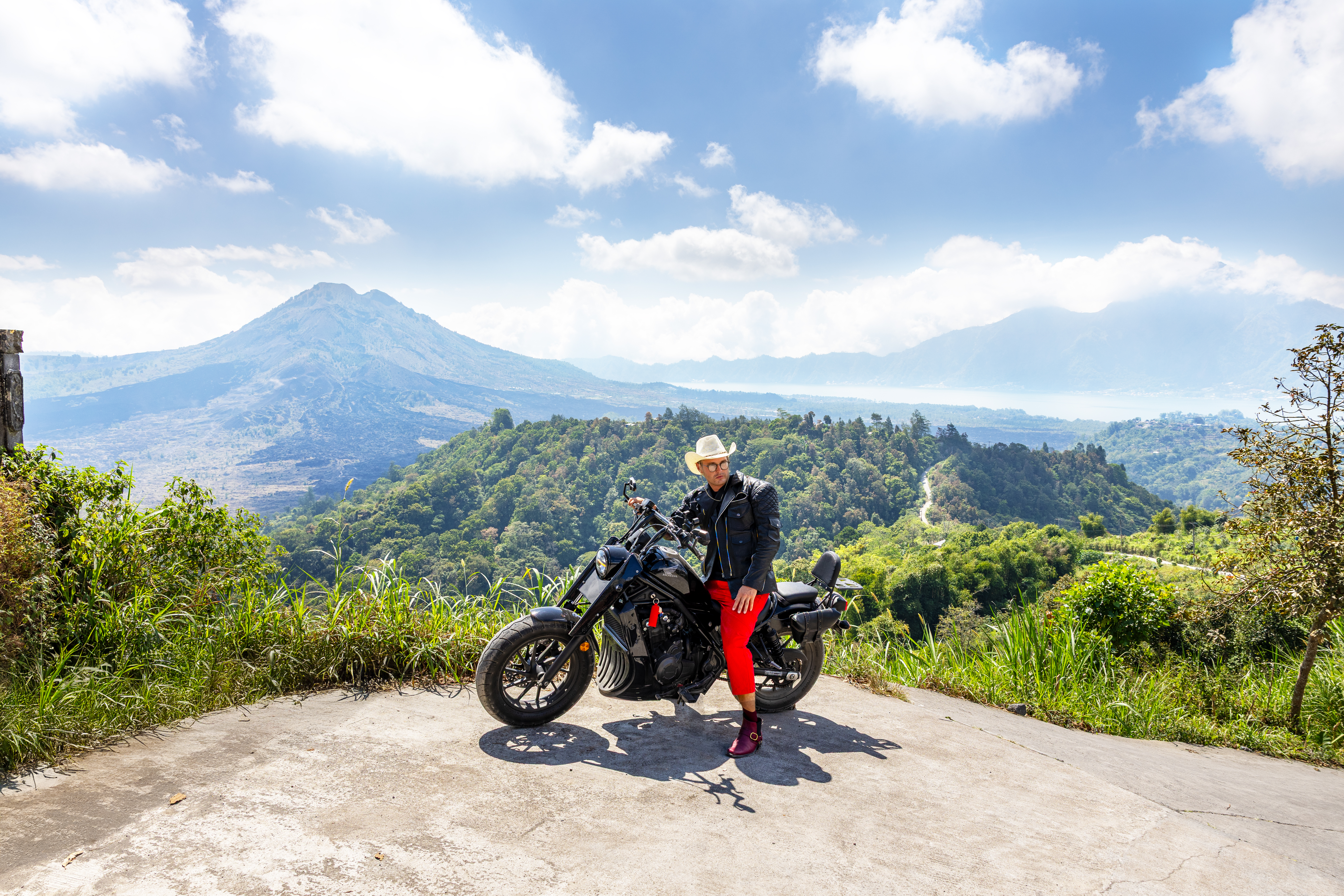 Black lava fields near Mount Batur
